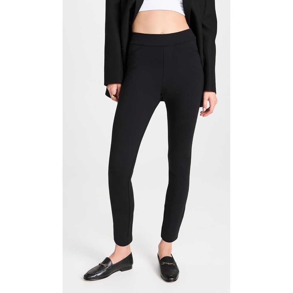 SPANX Black Ponte Knit High Waisted Ankle Pants Women's‎ M